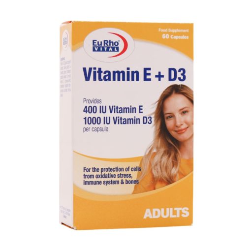 کپسول ویتامین E+D3 یوروویتال
